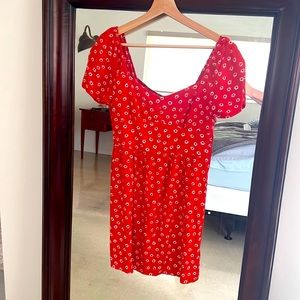 RVCA large mini dress red